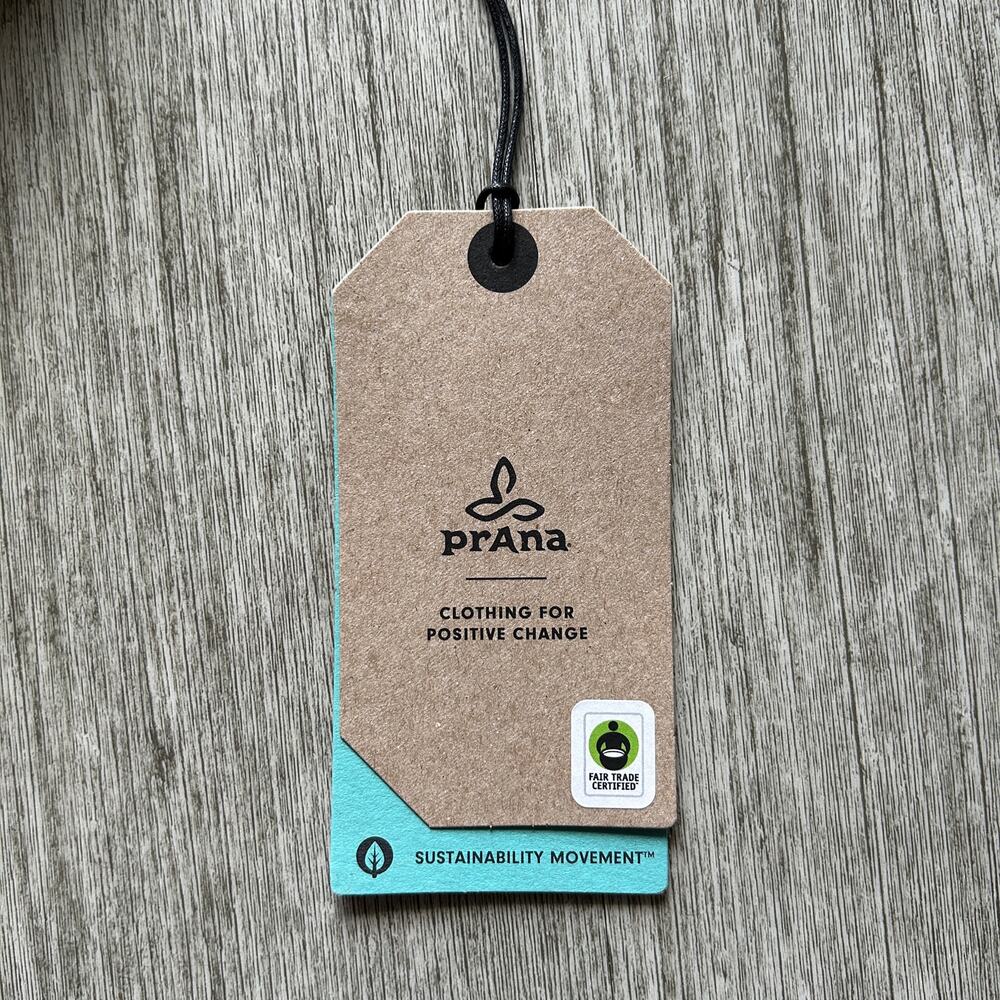 Prana Olive Green “Ocupas Popover” Boxy Pleated Short Sleeve T-Shirt Size Medium - Picture 10 of 12